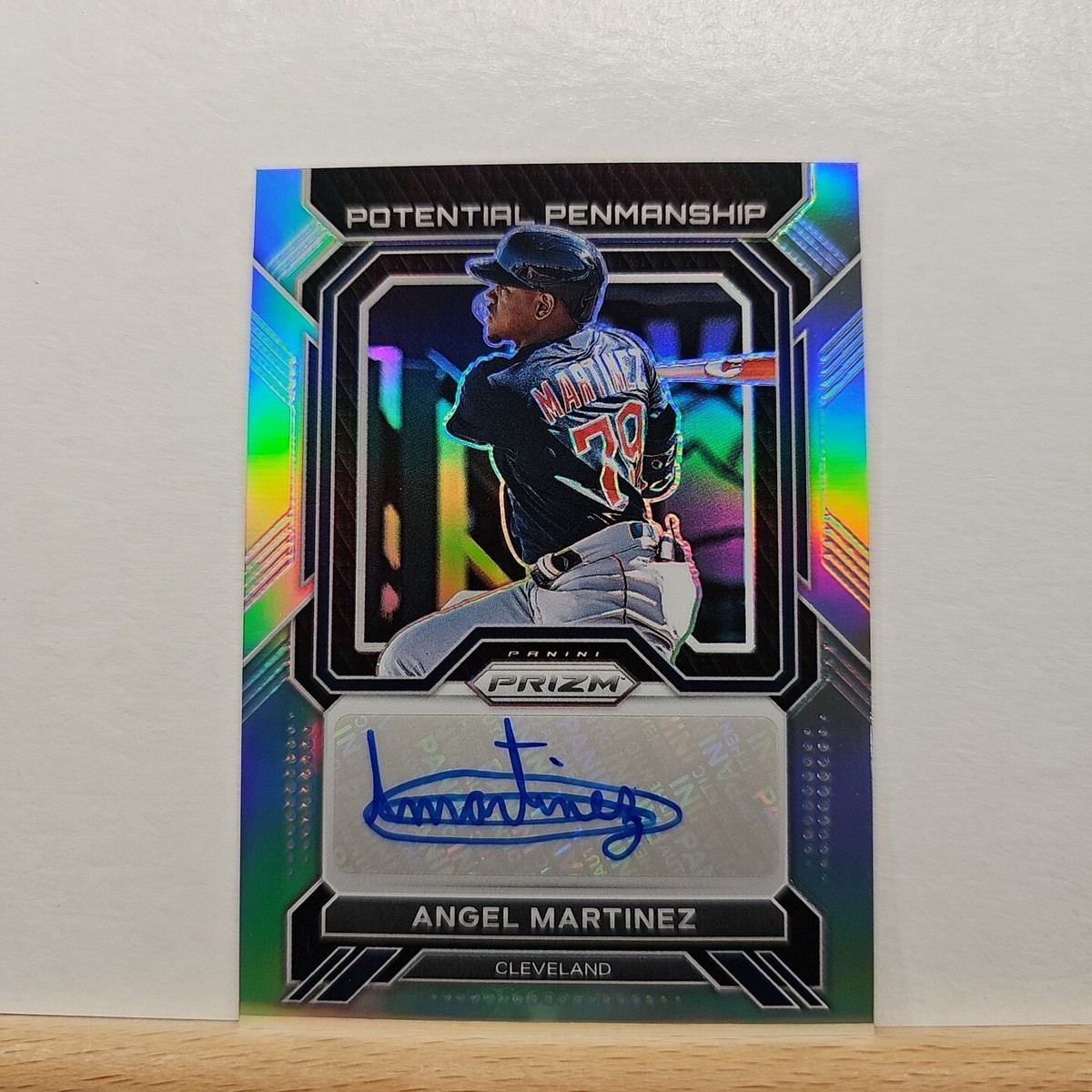 ANGEL MARTINEZ PANINI auto 自筆サイン MLB 2023 Panini Prizm Angel Martinez Potential Penmanship Autograph
