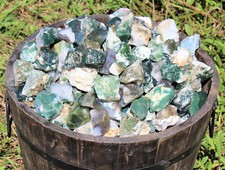500 Carat Lot Bulk Natural Rough Tree Agate (Raw Crystal Rock Mineral 100 Grams)