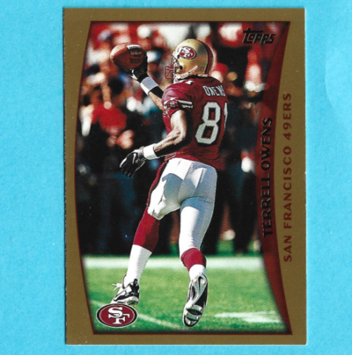 1998 Topps Football Terrell Owens San Francisco 49ers #282 HOF