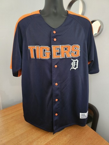 Dynasty Series MLB Detroit Tigers Jersey Mens XL 46-48 Embroidered Baseball Rare