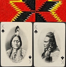 1903 High Grade Playing Cards American Indians Sitting Bull & Chief Running Deer