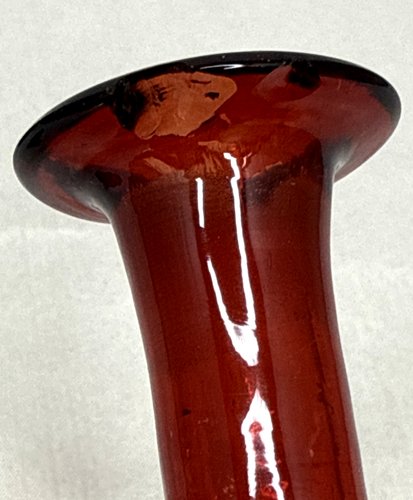 Botellas de vidrio de arándano rojo rubí bohemio con tapones - Imagen 9 de 13