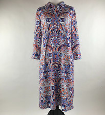 Talbots Womens Popover Paisley Jersey Shirt Dress sz S
