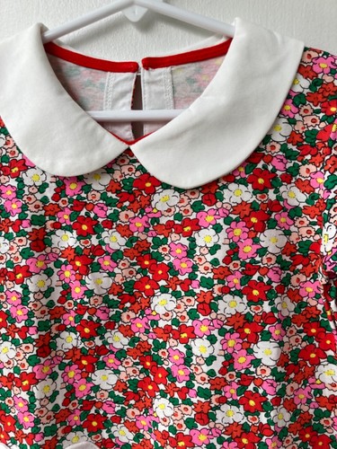 NEW Girls Dress-Floral-Heart Pockets-Cotton-Mini Boden Inspired Design Size 5 - Picture 2 of 4