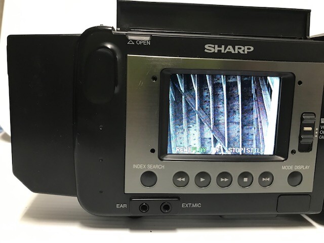 SHARP Video8 VIEWCAM VL-EL300 ① Sharp VL-E30 Viewcam video8 (video8) – Van Eck Video Services