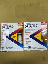 2 New Children's Astepro Allergy - 120 Metered Sprays Each Box Ex. 02/25