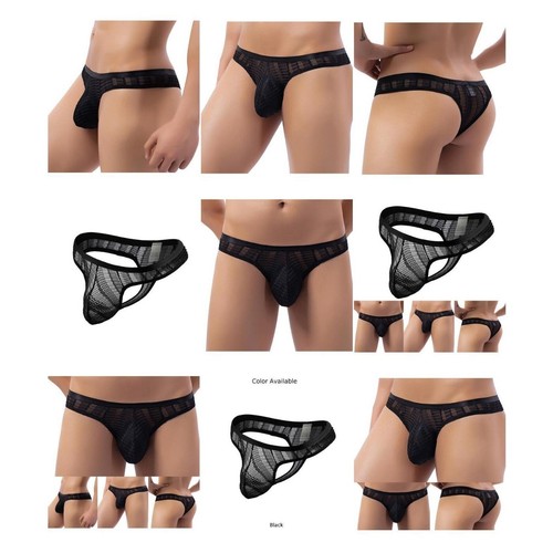 Slip Bikini Da Uomo Stretch Trasparenti Intimo Corda G Senza Schiena - Foto 21 di 44