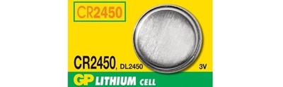 CR2450 - LITHIUM BATTERY, 3V, COIN CELL