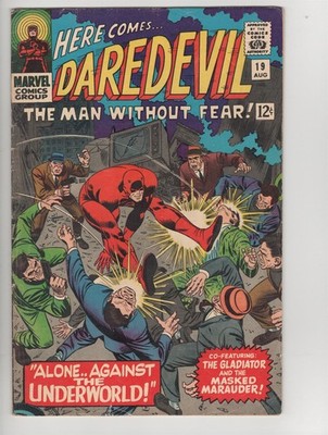 Daredevil #19 VG- to VG Stan Lee John Romita Masked Marauder Gladiator B
