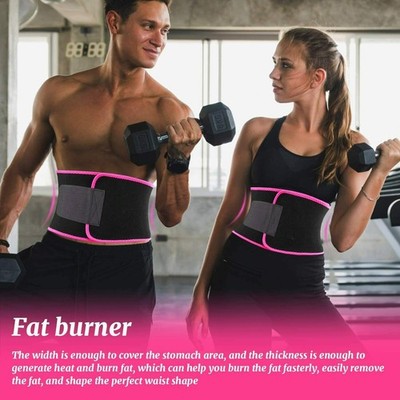 Waist Trimmer Unisex Weight Loss Sauna Trainer Wrap Belt Sweat Stomach Shaper