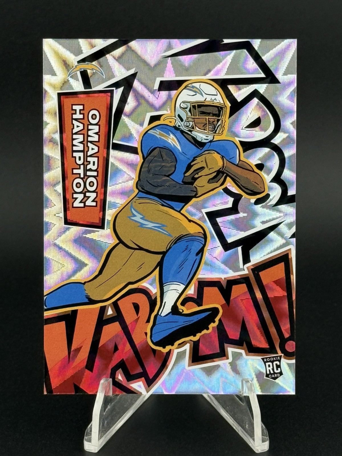 2025 Absolute Football Omarion Hampton Rookie Card Vertical Kaboom SSP 💥 RC