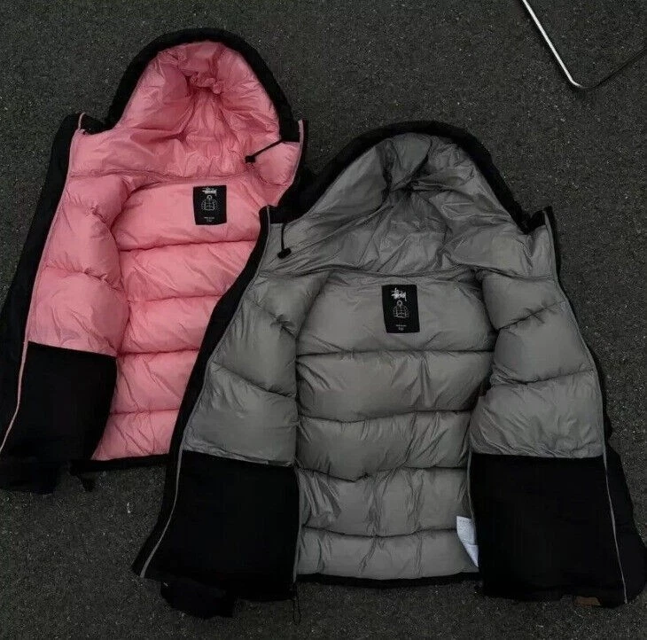 HOT Men's Stüssy Hoodied Down Puffer Jacket Sport Hooded Coat, 3 COLOUR! GIFTS- - Image 4 of 4