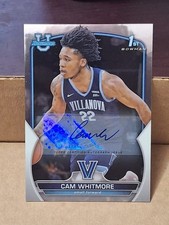 2023 CAM WHITMORE BOWMAN UNIVERSITY AUTOGRAPHED AUTO ROOKIE CARD RC 22 VILLANOVA