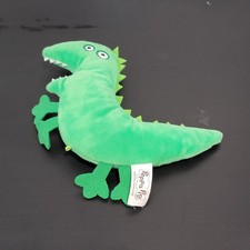 Peppa Pig Green Crazy Eyed Plush Small Dinosaur TV Character Stuffed Animal -