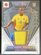 Jhon Arias 2024-25 Panini Noir New Wave Jerseys Patch RC /65 #NW-JAR