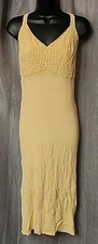FutureWomens Sweetheart Stitch Midi Dress, Yellow, Size XXL