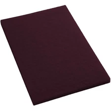 Case of 10 Sanico MVP Home Run 14" x 28" Maroon Prep Stripping Floor Pad
