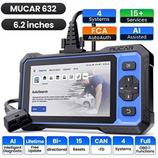 2026 MUCAR 632 Bidirectional OBD2 Scanner Engine ABS SRS SAS Car Diagnostic Tool