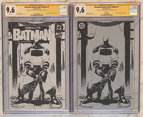 Absolute Batman Noir #1 SET CGC SS 9.6 2x Signed by Nick Dragotta & Scott Snyder