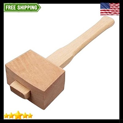 Wooden Mallet Hammer with Handle Wooden Woodworking Mallet Carpenters Mallet for