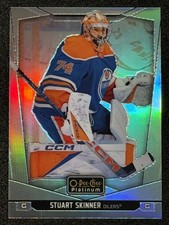 2024-25 O-Pee-Chee Platinum #105 Stuart Skinner Rainbow Parallel Edmonton Oilers