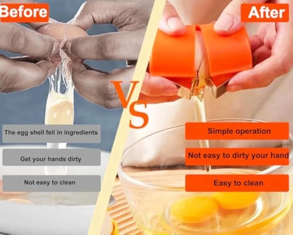 3PCS Egg Shell Opener Egg Cracker Separator Handheld Easy Breaker Kitchen Gadget - image 4 of 4