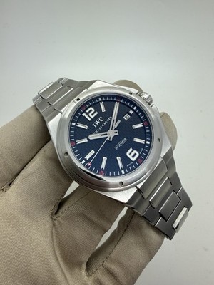 2010 IWC Ingenieur Black Dial Stainless Steel 45mm Automatic Watch IW323604 B+P