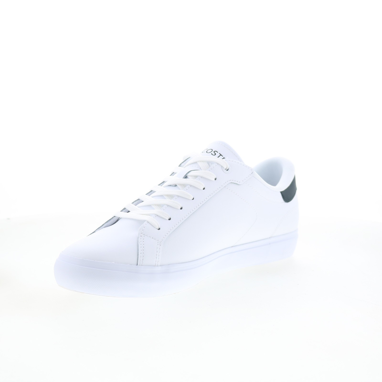 Lacoste Powercourt 125 2 SMA Mens White Leather Lifestyle Sneakers Shoes thumbnail 4
