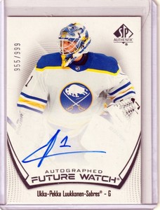 2021-22 SP Authentic - Ukko-Pekka Luukkonen Future Watch Auto /999