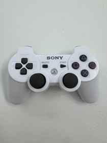Sony PlayStation 3 PS3 Dualshock 3 Controller White - Gently Used