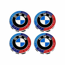 For 4pcs 68mm Bmw 50th Kith M Power Logo Hubcaps Wheel Centre Caps Before 2019