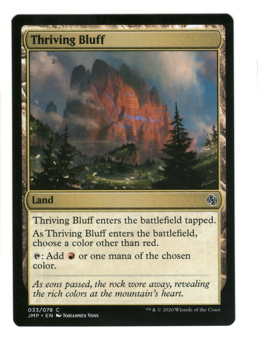 Thriving Bluff 33 Common Jumpstart Magic: The Gathering Near Mint