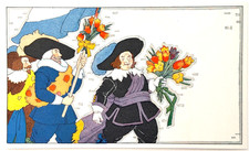 1926 Petersham Art Dutch Holland Tulip Merchants Antique Color Plate Print