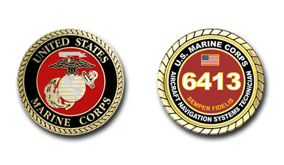 6413 Aircraft Navigation Systems Technician US Marine Corps MOS Challenge Coin