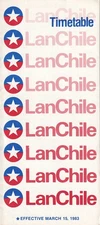 LanChile timetable 1983/03/15 regional for US