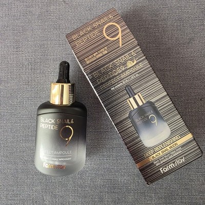 Farm Stay Black Snail & Peptide 9 Perfect Ampoule 35ml K-Beauty Serum New