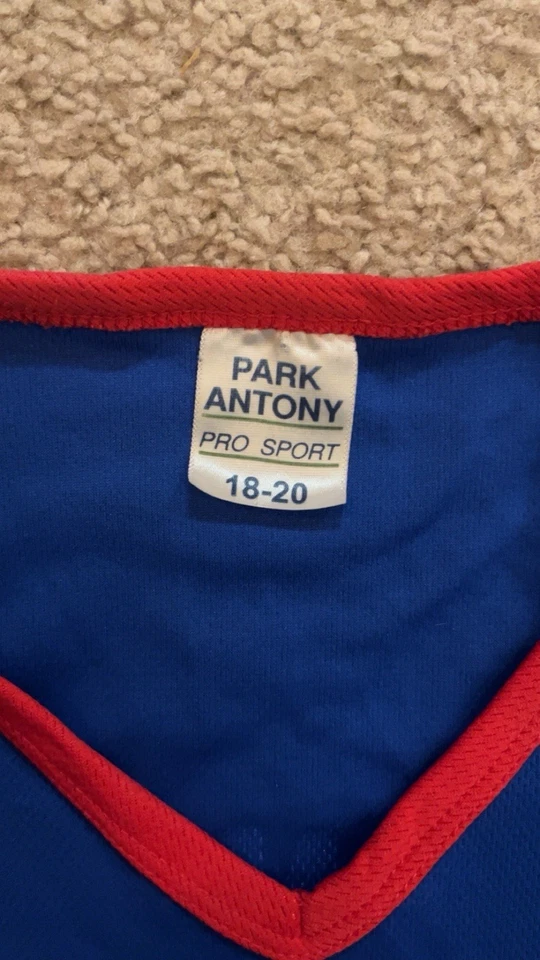 Camiseta juvenil Greg Monroe de los Detroit Pistons de la NBA 18-20 etiqueta Park Anthony #10 Foto 3 de 4