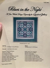 RARE Jim Worth Blues In The Night Pattern & Instructions Needlepoint #BINC