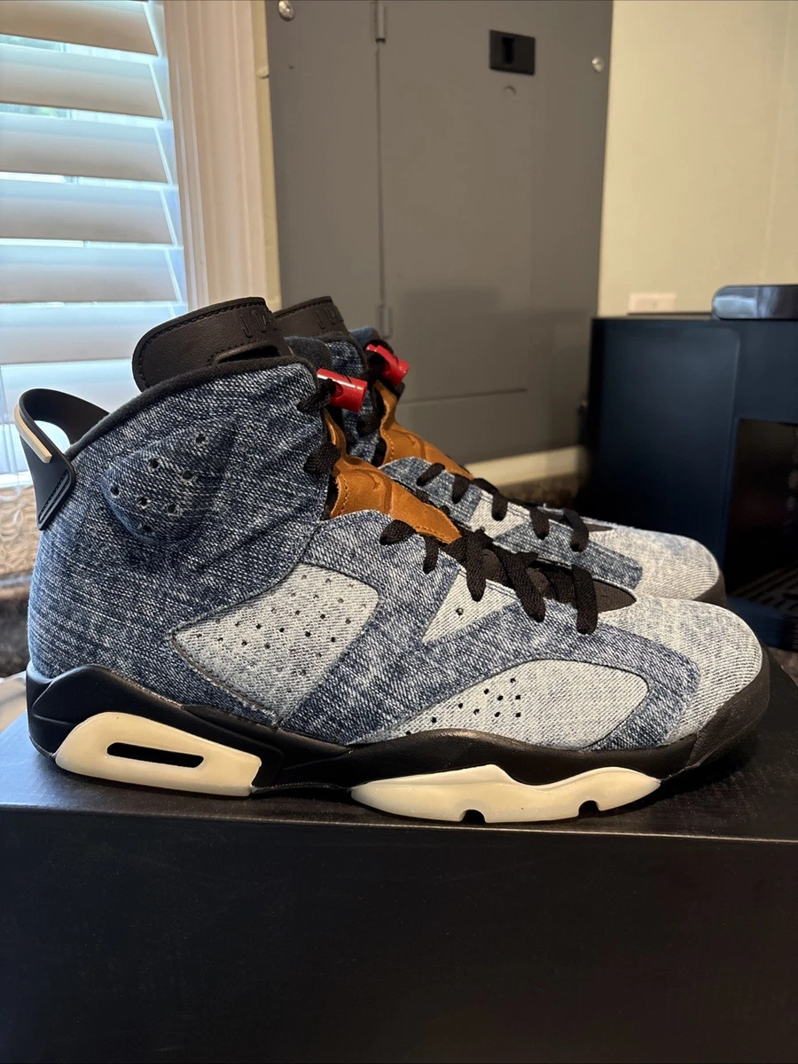 Jordan 6 Retro Washed Denim for Sale | Authenticity Guaranteed | eBay