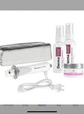 SALE!!! DermaWand Pro High Frequency Wand FULL SET- Prep Creams, Guide,Bag. NEW!