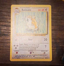 Wizards of the Coast Pokémon TCG Base Set Raticate 40/102 Uncommon 1999 Unlimit…