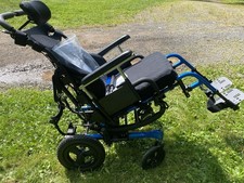 Quickie Iris Tilt Space Modular Wheelchair Blue Roho J3 Back Delivery Possible 