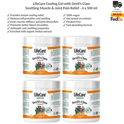 LifeCare Teufelskralle Kühlgel Muskel- & Gelenkschmerzen 4x500ml