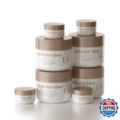 Infinitealoe Complete Skin Care Aloe Vera Powered Face And Body Cream For Dry