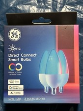 GE Cync Smart LED Light Bulbs, Color Changing Decorative Light Bulbs