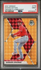 Panini Mosaic Shohei Ohtani #179 Fluorescent Orange Mosaic Prizm /25 PSA 9 POP 2
