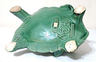 Vintage McCoy Style Green Turtle Planter Ceramic Pottery Tropical Leaf Vase 8.5” — photo 6