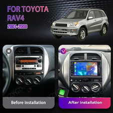 7" For Toyota RAV4 2001-2008 Stereo GPS Navi Carplay Multimedia Car Radio Screen