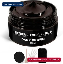 Brown Leather Recoloring Balm: Leather Color Restorer Conditioner, Leather Repai