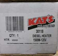 KAT'S HEATERS DIESEL HEATER 30118 1500W-120V NEW #750F